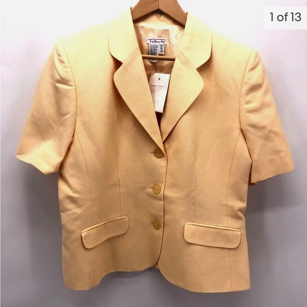 Talbots size 16 women’s rayon/linen blazer.  New with tags!